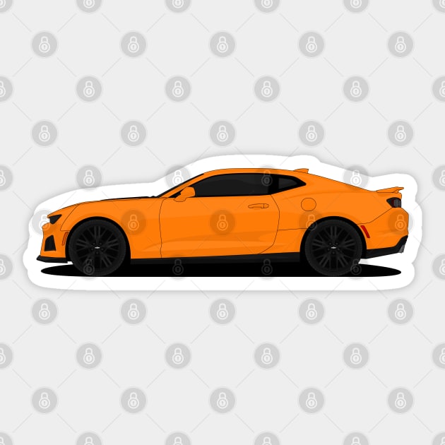 CAMARO ORANGE Sticker by VENZ0LIC